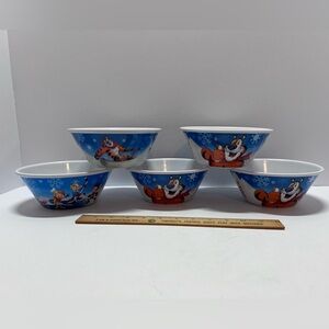 Lot of 5 Kelloggs 2014 Olympics Collectors Ceral Bowls.